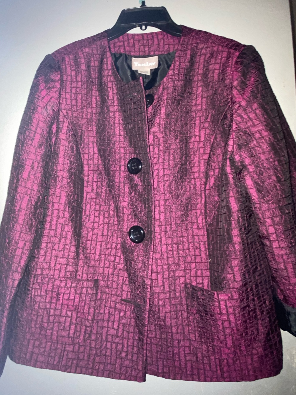 Retro Textured Blazer